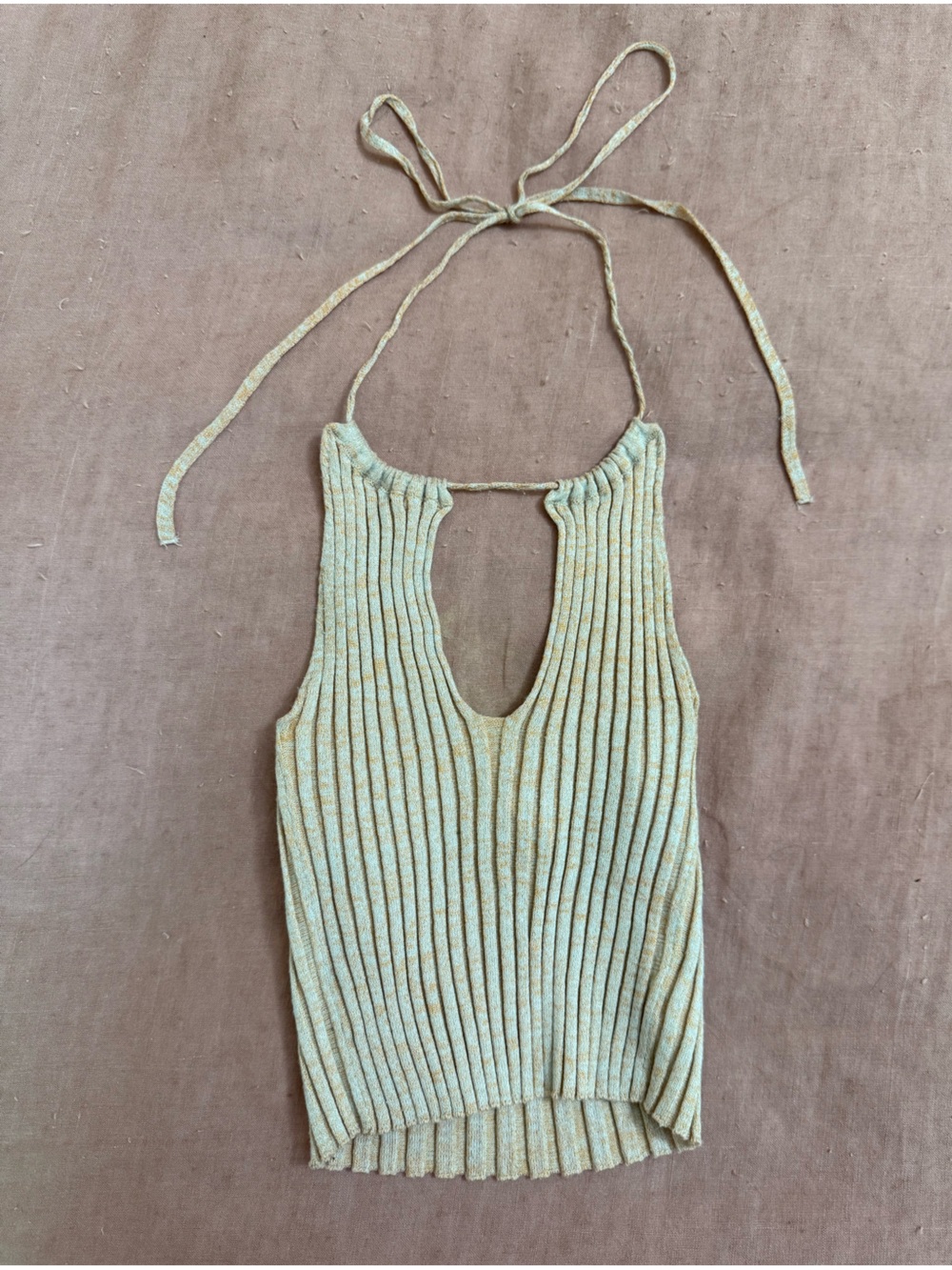 Paloma Wool Super Stretchy Cream Halter Top